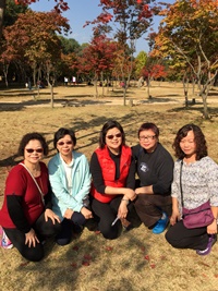與團契姊妹們遊韓國