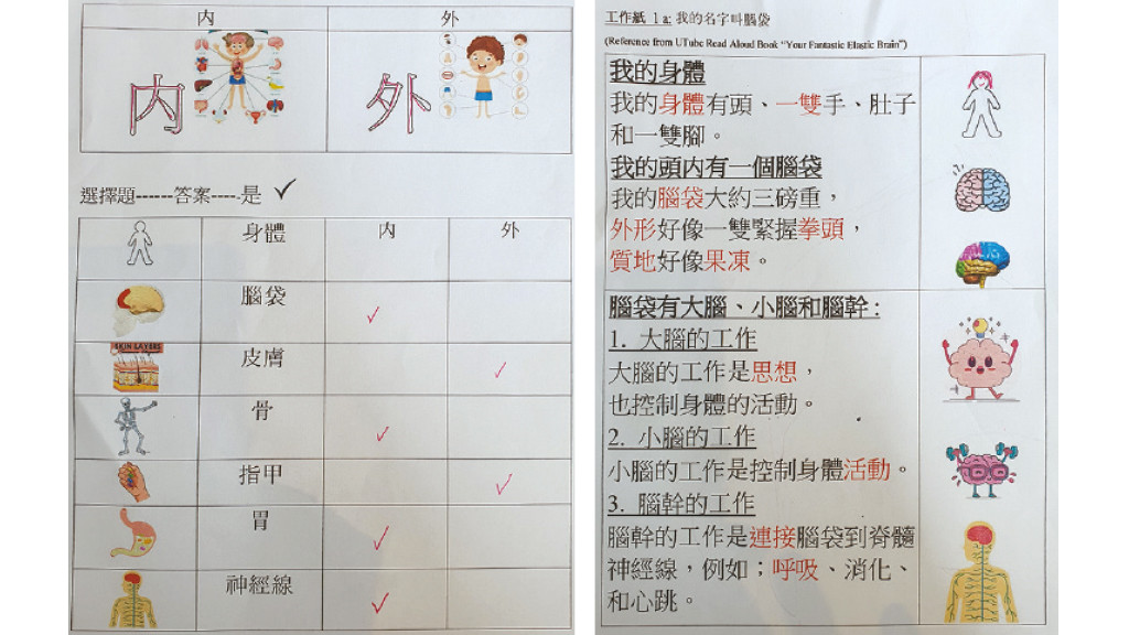 (漢字遊戲室) 教導兒童了解腦袋