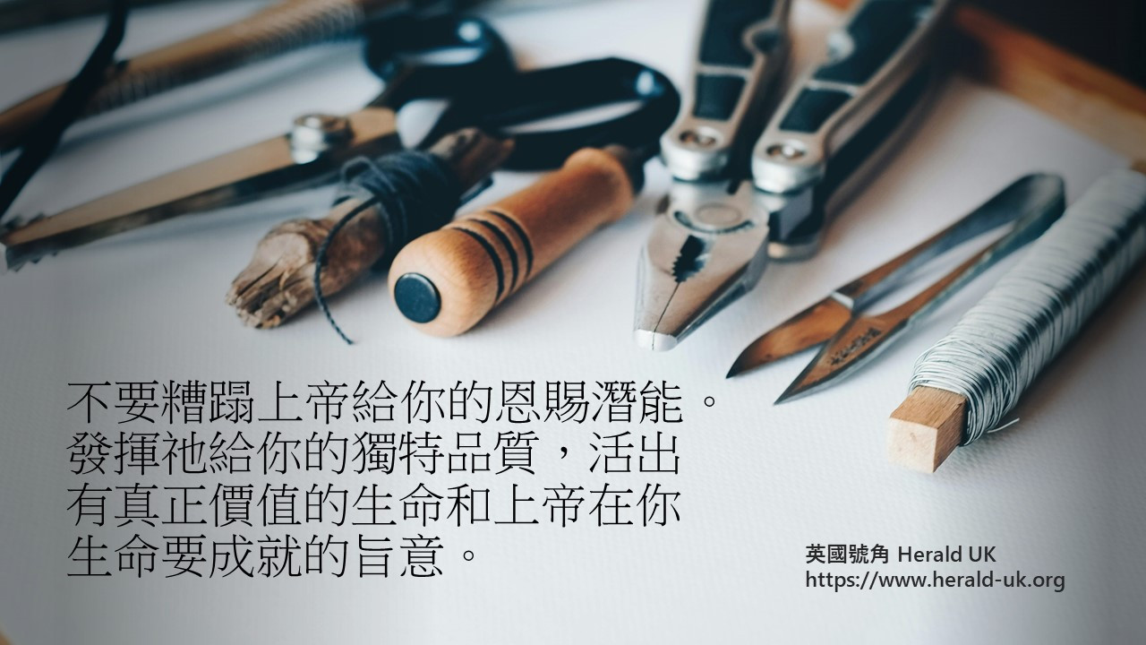 (餐飲佳音) 活出你的特質