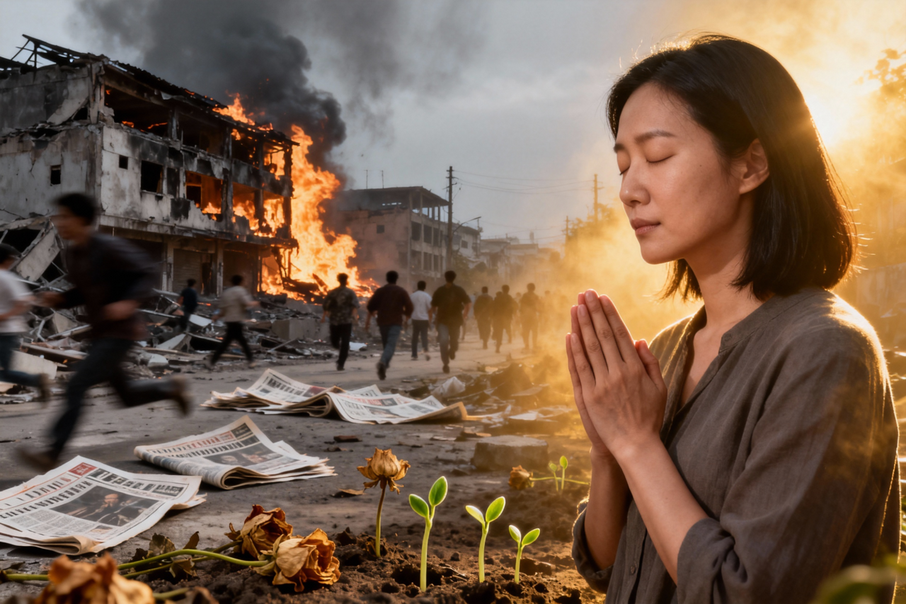 當新聞只剩混亂與災難，感恩是否成了奢侈？聖經提醒我們：環境不能決定情緒，上帝的平安才能重整生命的視角